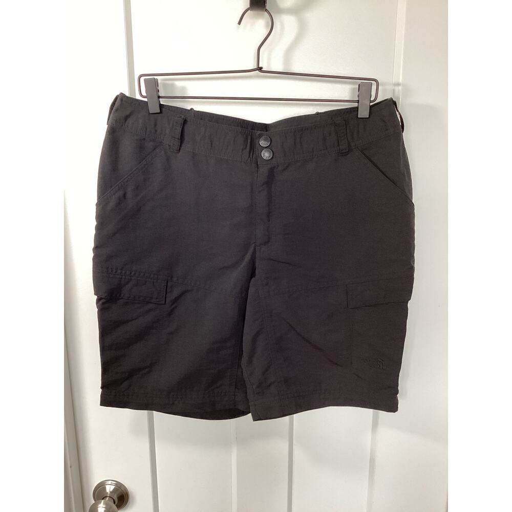 the north face dark gray outdoor hiking gorpcore nylon women's size 12.